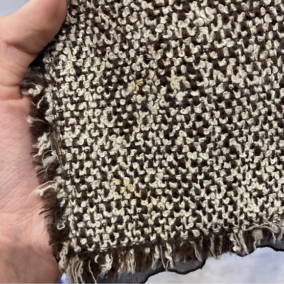 Lafayette 148 New York Wool Blend Brown and Beige Tweed Blazer Size 8 - Picture 11 of 11